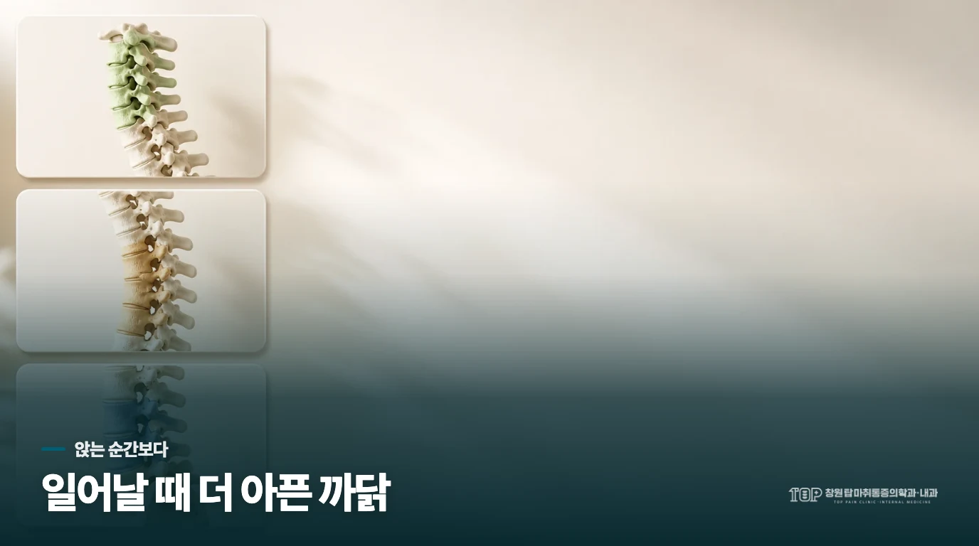 의자에서 일어날 때 꼬리뼈가 찌르는 이유