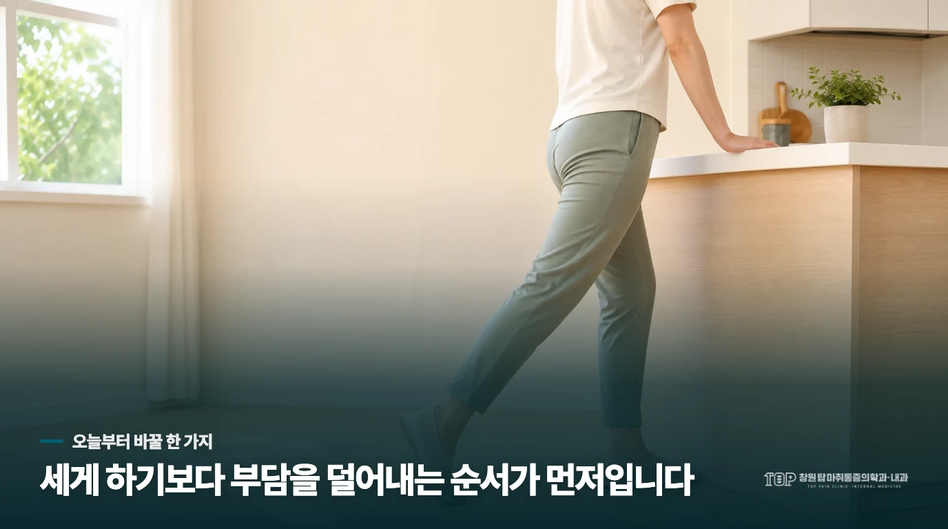 통증을 줄이기 위해 무리하게 스트레칭을 해도 괜찮을까요?