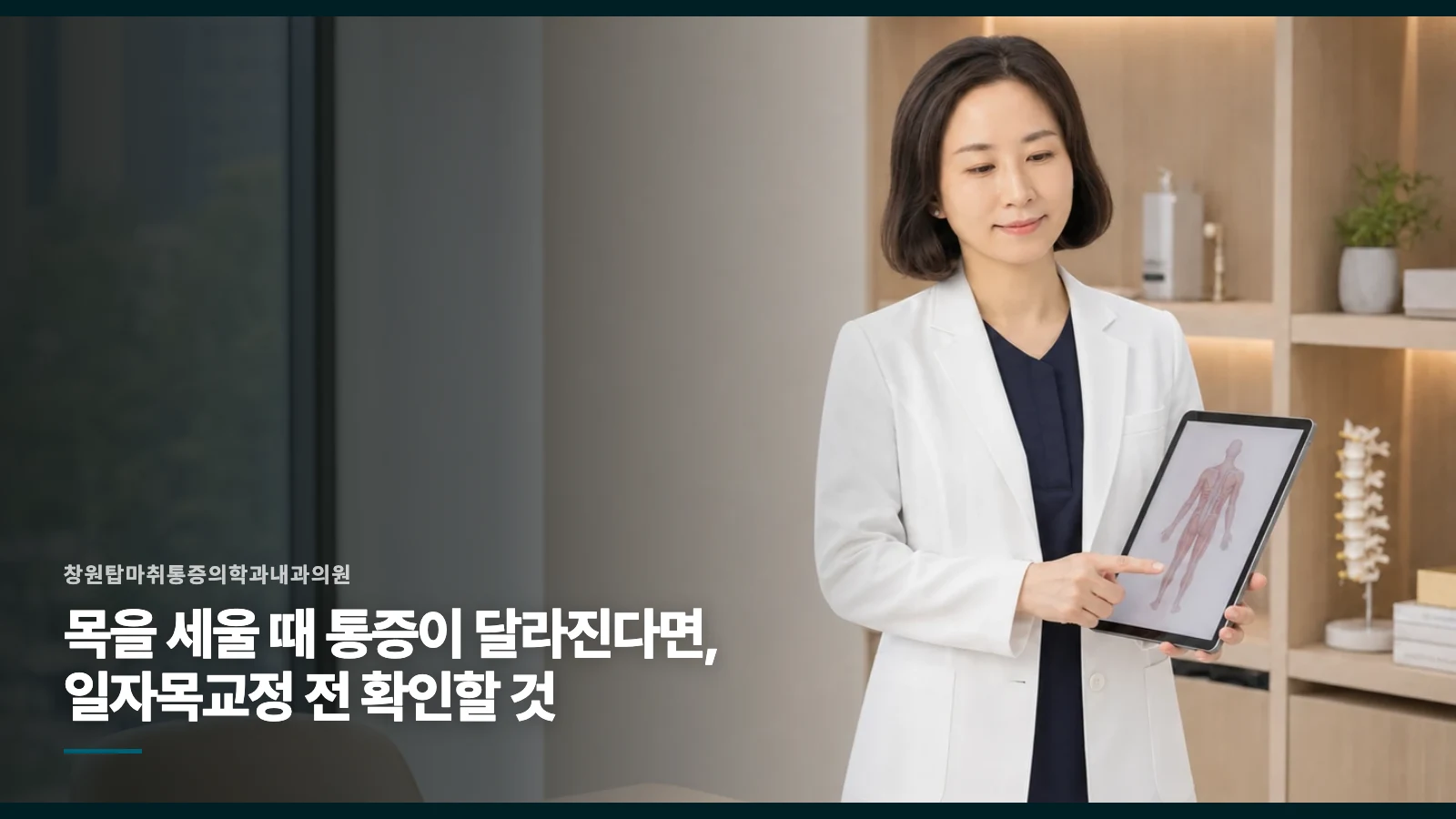 목을 세울 때 통증이 달라진다면, 일자목교정 전 확인할 것