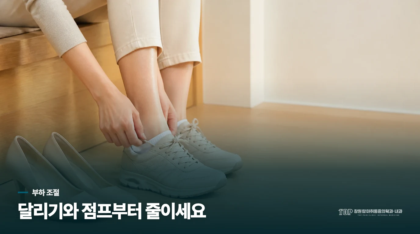 집에서는 발끝에 힘을 주는 동작부터 줄이세요