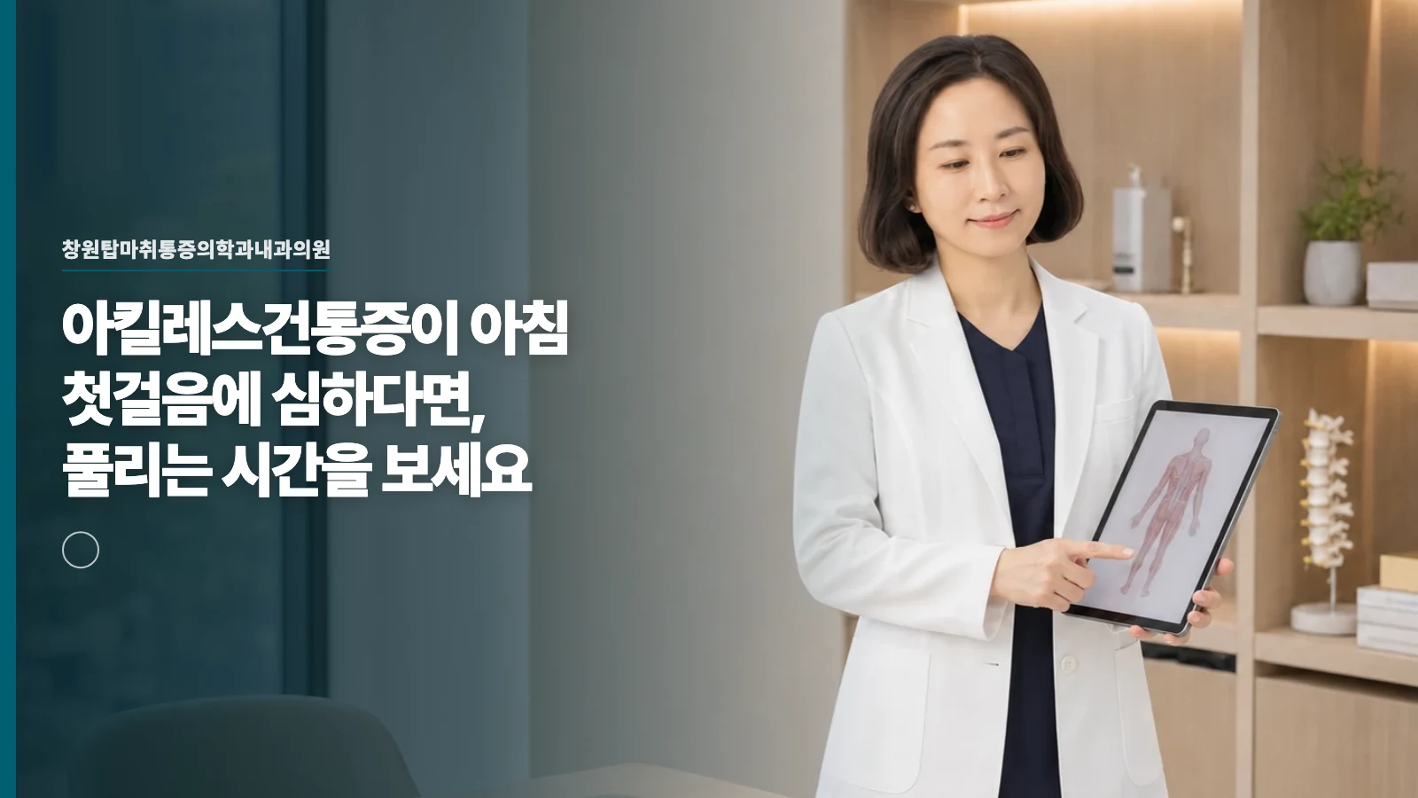 아킬레스건통증이 아침 첫걸음에 심하다면, 풀리는 시간을 보세요